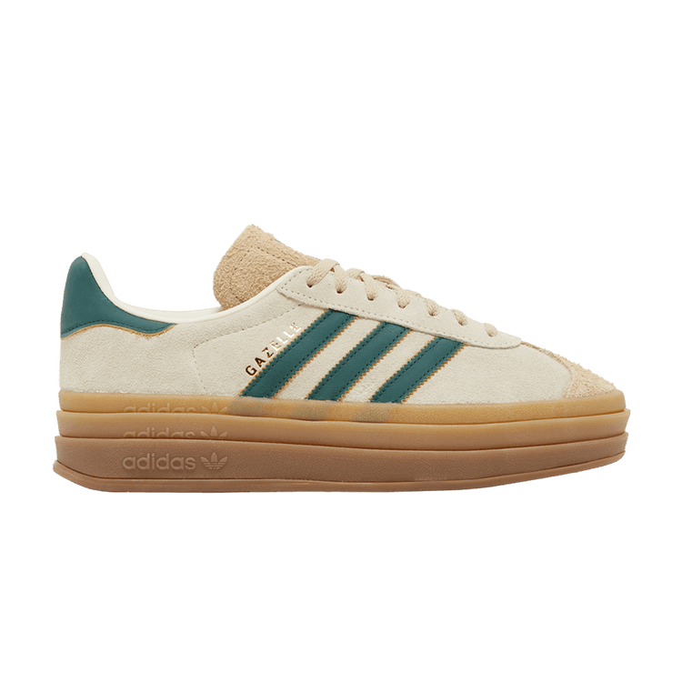 adidas Gazelle Bold Magic Beige Collegiate Green (Women's)
