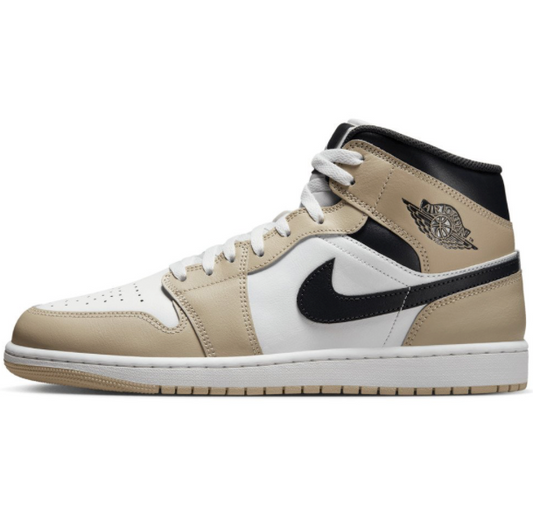 Jordan 1 Mid Summit White Off Noir Rattan
