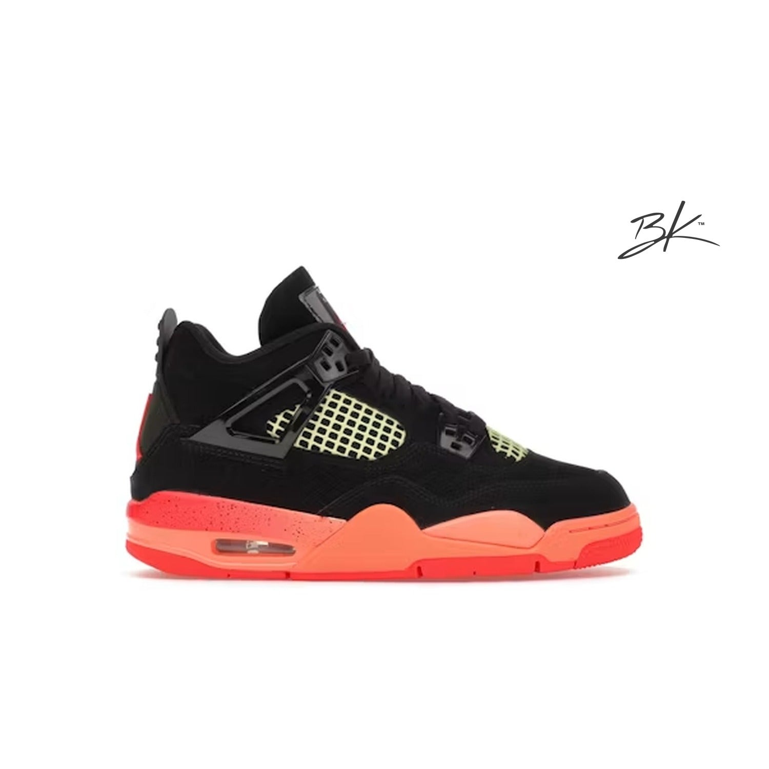 Jordan 4 Retro Black Infrared Barely Volt (GS)