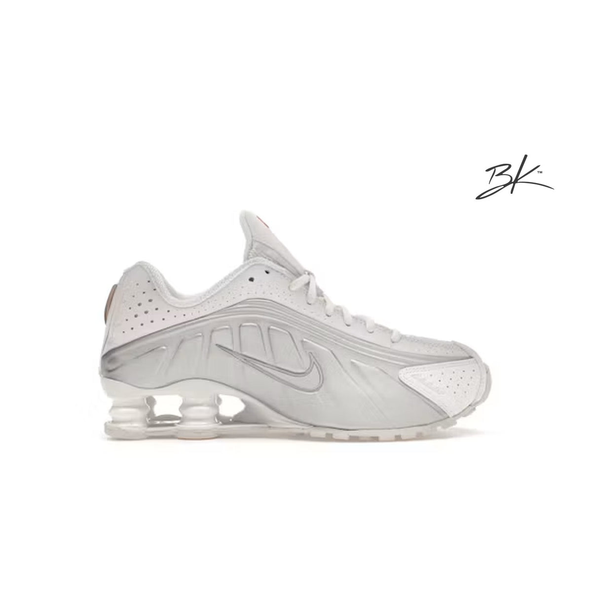 Nike Shox R4 White Metallic Silver (Women's)